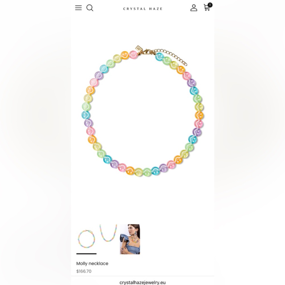 Crystal Haze Molly necklace